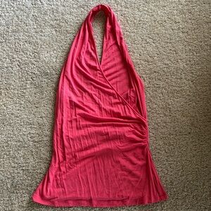 Bebe Pink Halter Top